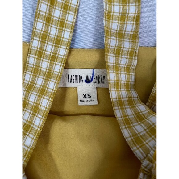 Fashion On Earth Women's Plaid Romper - Picture 3 of 5